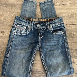Womens Rock Revival jeans. Skinny leg size 25.